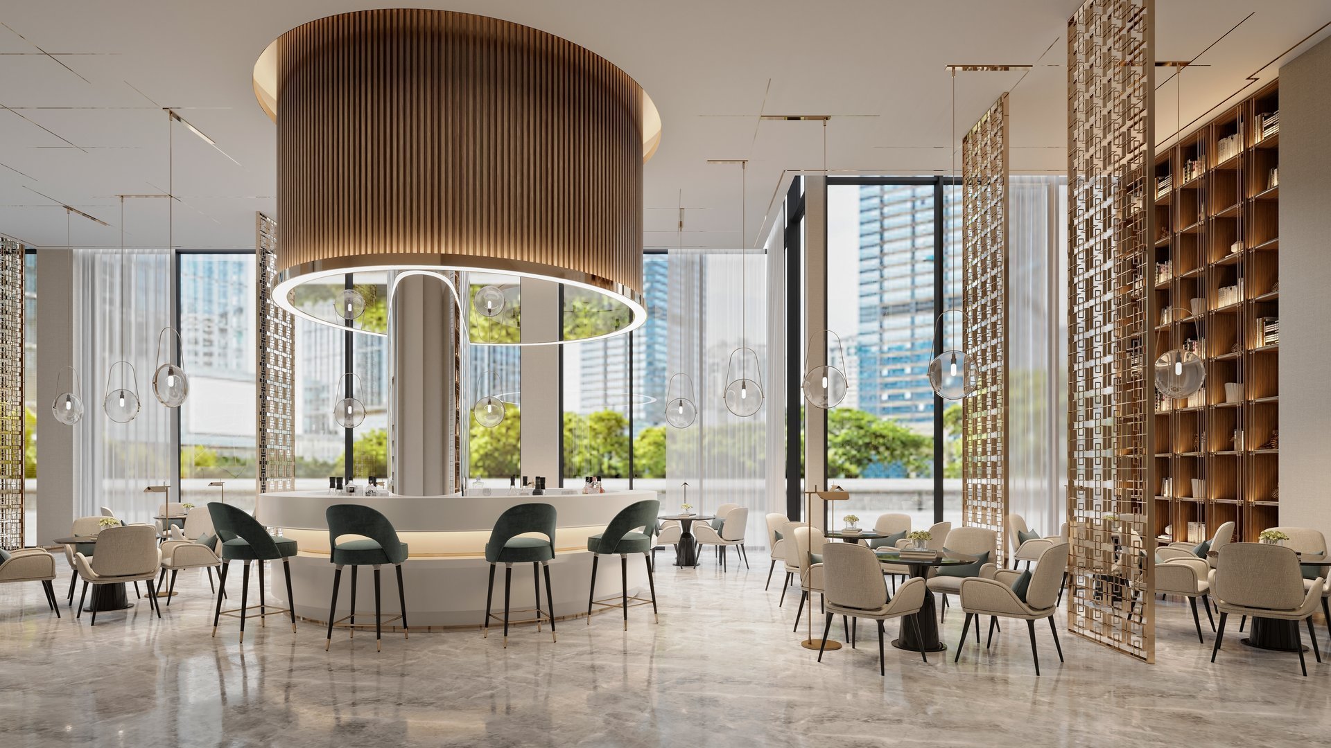 Luxury Hotel Lobby